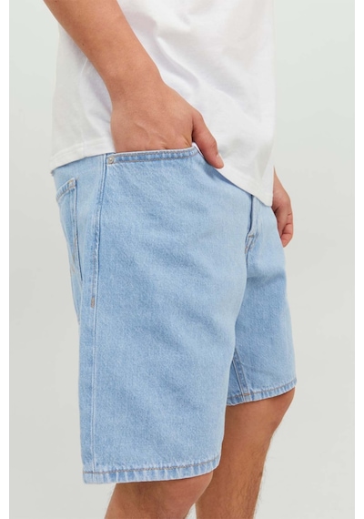 Jack & Jones Erkek Relaxed Fit Düz Denim Kot Şort - 12223606 001