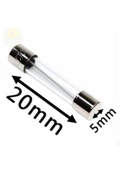 3 Amper Mini Boy Cam Sigorta 5x20 Mm - 100 Adet