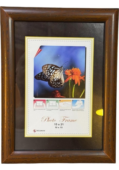 Ahşap Görünümlü 2 Li Pvc Fotoğraf Çerçevesi 15x21 Cm.