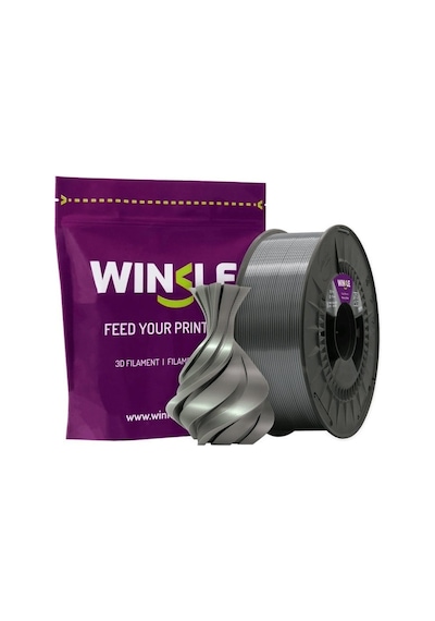 Winkle Pla Silk Filament Mercury Silver 1.75mm 1 Kg