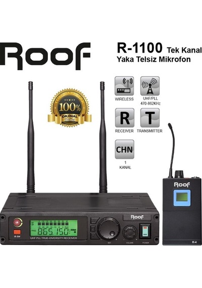 Roof R-1100 Yaka Telsiz Mikrofon