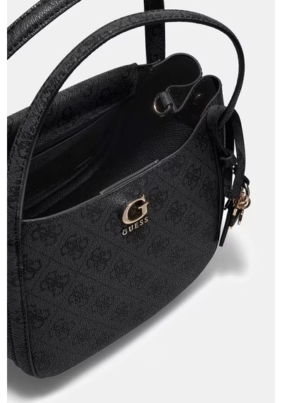 Guess Coleen Logo Satchel Kadın El Çantası Hwsg9756050 Siyah