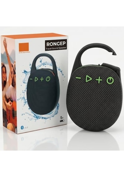 Taşınabilir Bluetooth Hoparlör V5.3 Önü Kumaş Kaplı Tft/aux/usb Destekli Rgb Işıklı Ipx6 Su Sıçramalarına Dayanıklı Type-c Şarjlı Kablosuz Speaker Siyah