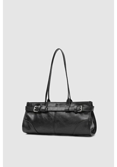 Shule Bags Enyola Vintage Baget Çanta Siyah Siyah