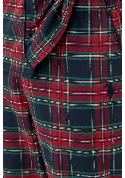 U.s. Polo Assn. Erkek Bordo Pijama Takım 50301734-vr014 Bordo