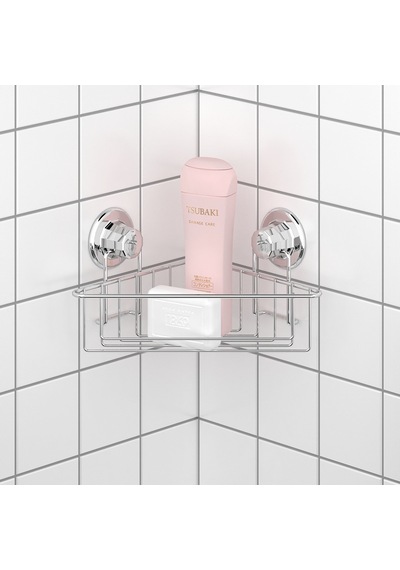 Teknotel Tek Katlı Vakumlu Banyo Duş Rafı Krom Dm251 Krom