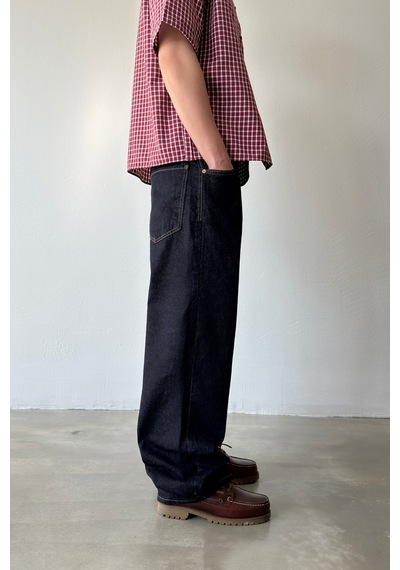 Flaw Dikiş Detaylı Baggy Jean-29013 Koyu Lacivert