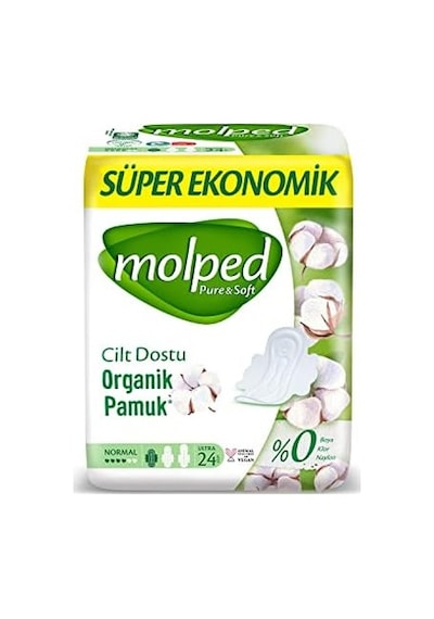 Süper Ekonomik Pure & Soft Pamuklu Hijyenik Ped 1 X 24 Adet
