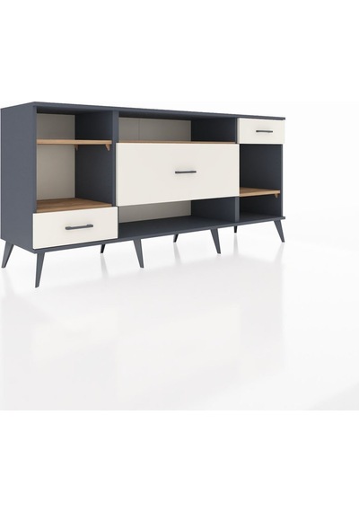 Hyperion Konsol 4 Raflı 3 Çekmeceli 176x44x83 Antrasit-çam/aytaşı Çam/aytaşı Hyperion Konsol 4 Raflı 3 Çekmeceli 176x44x83 Antrasit-çam/aytaşı Çam/aytaşı
