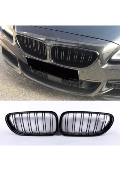 Bmw 6 Serisi F06 M6 Çift Tırnak Böbrek 2012 2018 Parlak Siyah
