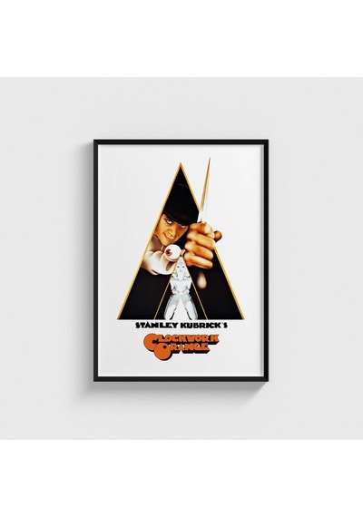 A Clockwork Orange 1971 Film Posteri Tablo Çerçeveli Poster Duvar Dekorasyonu Siyah Çerçeveli Tablo Siyah Çerçeveli Tablo Dn11d254sıyah
