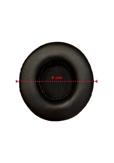 8 Cm Kulaklık Yastığı 8 Cm Kulaklık Kılıfı 8 Cm Kulaklık Pedi Siyah