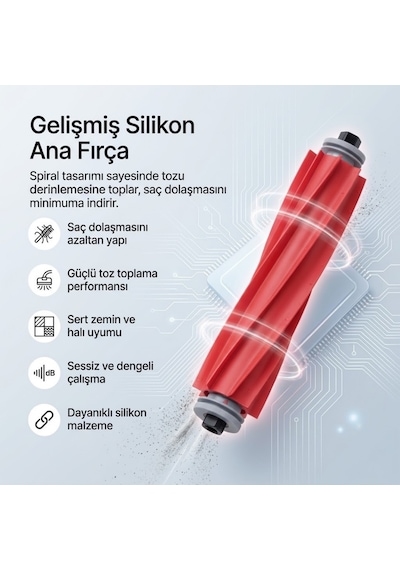 Roborock Qrevo İle Uyumlu 2 Ana Fırça 4 Beyaz Yan Fırça 4 Filtre 4 Mop 1 Deterjan 4.0
