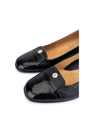 Relax Anatomic Kadın Hakiki Deri Siyah Comfort Ayakkabı 611 E2254 Bn Ayk Y19 Vernıce Black/leather Black Siyah