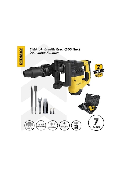 RTRMAX RTM2715 1300 W 15 J SDS-Max Elektropnömatik Kırıcı