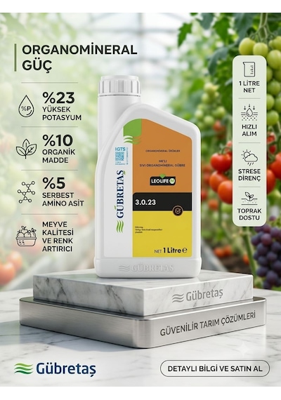 Gübretaş Leolife-m 3.0.23 - 1 Lt, Sıvı Organomineral Gübre