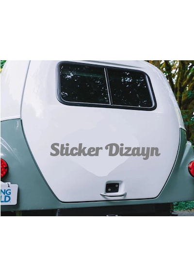 Kişiye Özel Yazı - 2 Adet Isim Soyisim Yazı - Araba - Oto - Araç -motosiklet - Karavan Sticker Etiket 02515 30 Cm