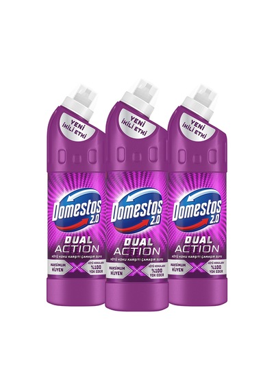 Domestos Dual Action Kötü Koku Karşıtı Çamaşır Suyu 750 Ml X3 Diğer