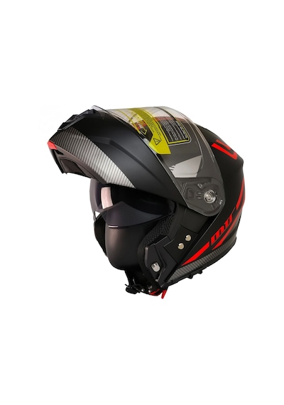 Motosiklet Çene Açılır Kask Güneş Vizörlü Ece 22.06 Sertifikalı New Motor Kaskı V2 Wx Red Çok Renkli