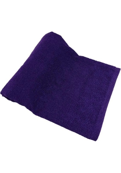 3 Adet Saç Boyası Tutmayan Mikrofiber El Yüz Kuaför Spor Havlusu Mor