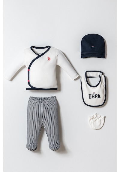 U.s. Polo Assn. Erkek Bebek Beyaz Hastane Çıkışı 5 Li Set 5274-49933 Beyaz