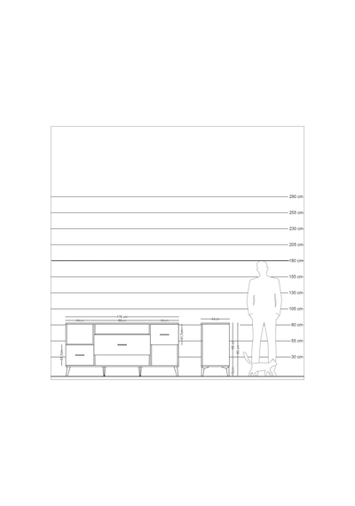 Hyperion Konsol 2 Raflı 3 Çekmeceli 176x44x83 Çam-çam Çam Hyperion Konsol 2 Raflı 3 Çekmeceli 176x44x83 Çam-çam Çam