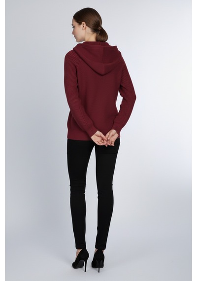 On Kadın Hırka 26kon69909 Bordo