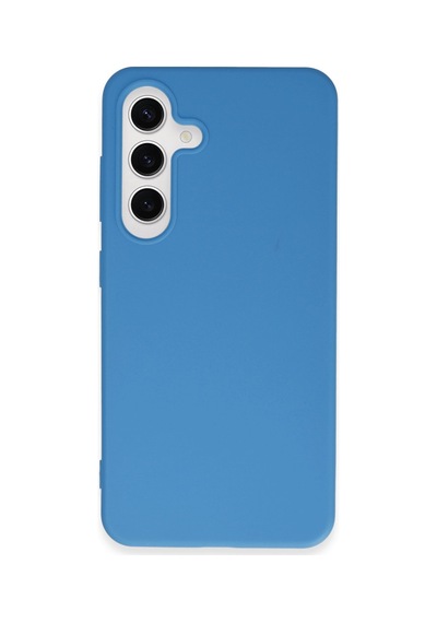 Samsung Galaxy  Uyumlu,  S24 Kılıf First Silikon - Mavi