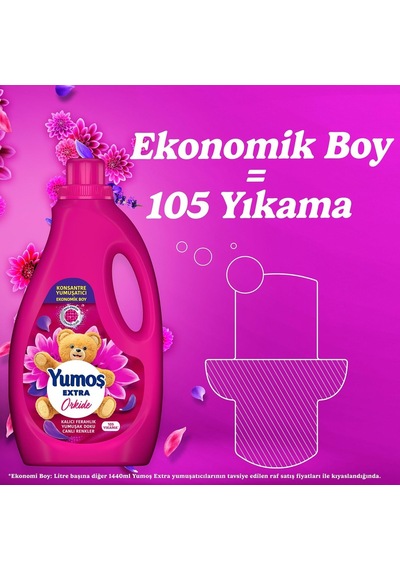 Extra Konsantre Çamaşır Yumuşatıcısı Orkide 2520 Ml 1000'li Set
