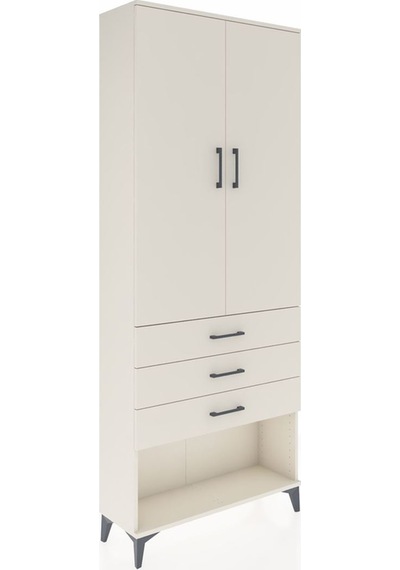 Arges Dolap 3 Raflı 3 Çekmeceli 2 Kapaklı 88x30x221 Aytaşı-ay... Aytaşı