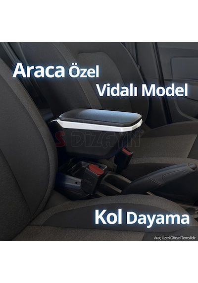 S-dizayn Citroen C-elysee Kol Dayama Kolçak Abs Vidalı Gri 2012-2017 A+ Kalite