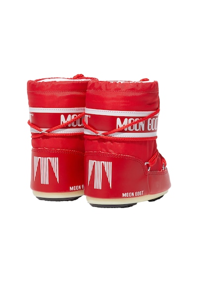Moon Boot Moon Boot Mini Nylon Unisex Çocuk Kırmızı Kar Botu Red Kırmızı