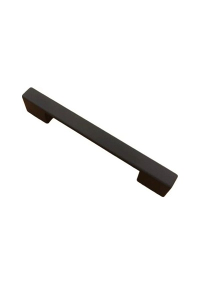 Trs Zamak Köprü Nergis 128 Mm 5 Adet Mat Siyah Vestiyer Çekmece Dolap Kulp Siyah Çift Delikli 128 Mm