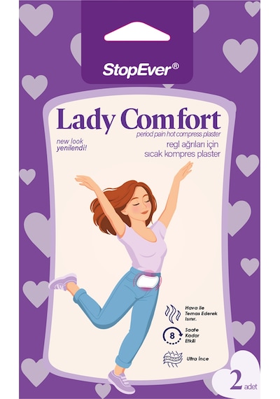 Stopever Lady Comfort Adet Ağrıları Isıtıcı Ped 2'li 4 Adet