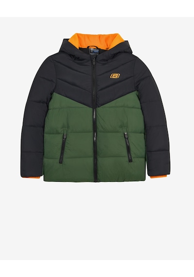 Skechers B Puffer Jacket Büyük Erkek Çocuk Siyah Mont Sk2620140-1602