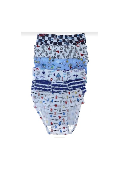 Tutku 0255 Erkek Desenli Çocuk Slip Külot 12 Adet 001