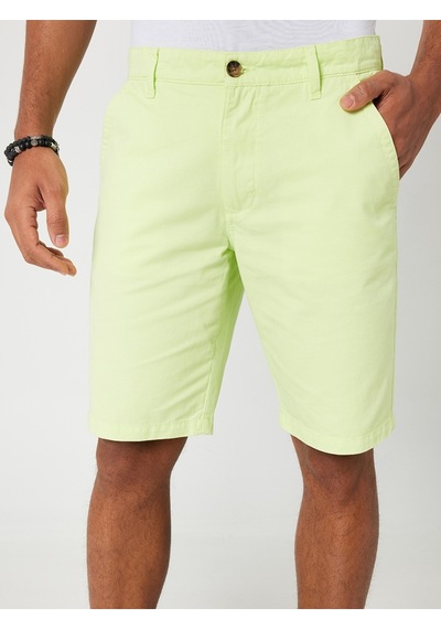 Regular Fit Erkek Şort Sarı