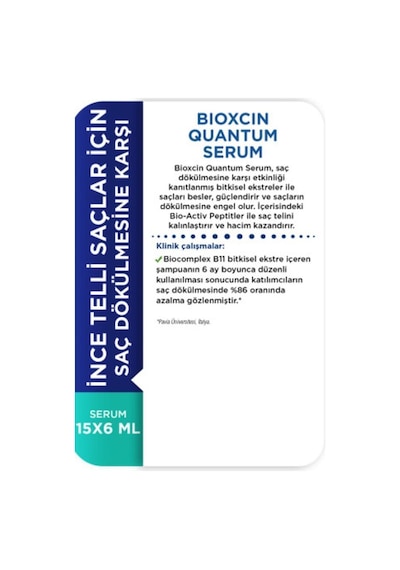 Quantum Serum 15x6 Ml+quantum Bio Activ Şampuan Kuru-normal Saçlar Için 300 Ml