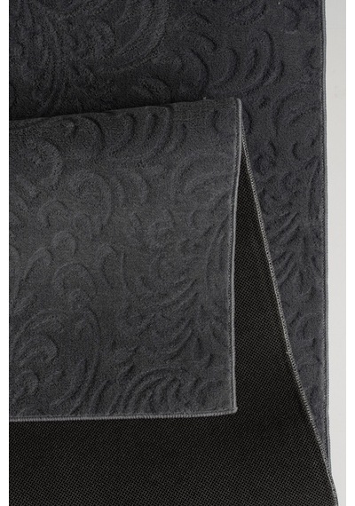 Plato Halı Opqo Sarmaşık Premium Oturma Odası, Salon, Antre, Yıkanabilir Polyester Kaymaz Taban Antrasit Halı