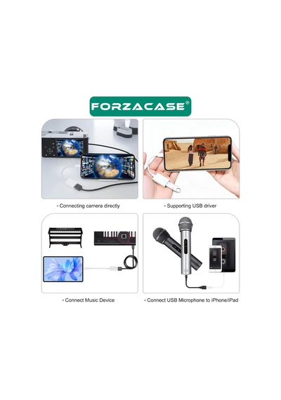 Apple Uyumlu iPhone iPad  Lightning To Usb Tak Çalıştır Kamera Adaptörü - Fc490