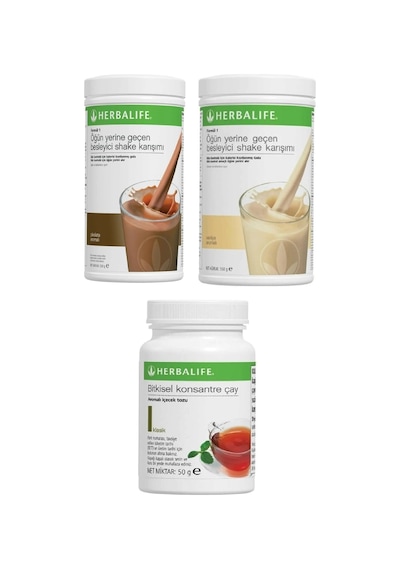Herbalife Shake Vanilyalı 1 Adet, Çikolatalı Shake 1 Adet Ve Klasik Çay 50gr