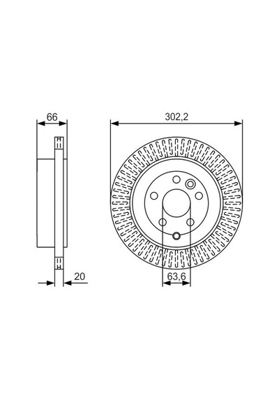 2 Adet- Bosch Fren Dıskı Arka Freelander 2 L359 2.0 Si4 0986479u44 Lr001019