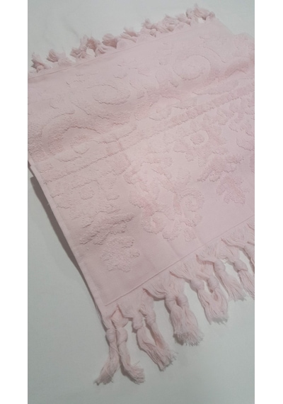 El Bağlamalı Saçaklı El Havlusu 50x90 Cm Açık Pembe