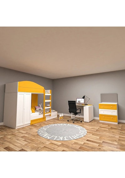 Vario Genç Odası Takımı Mdf Beyaz Vario Genç Odası Takımı Mdf Beyaz