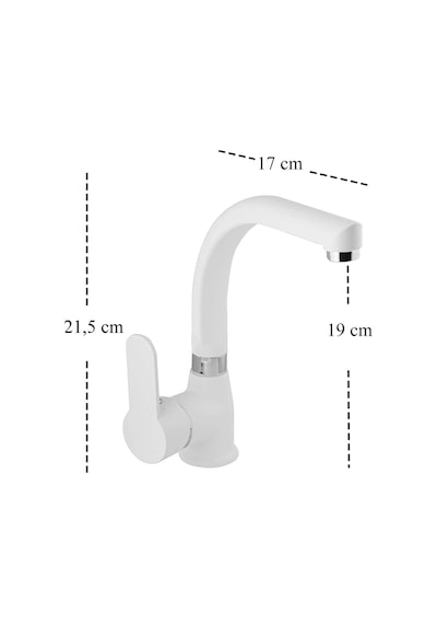 Inventa Aura Lavabo Bataryası Beyaz