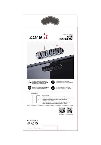 Apple Uyumlu iPhone 14 Pro Max Ahize Toz Önleyici Zore Anti-dust Temperli Ekran Koruyucu