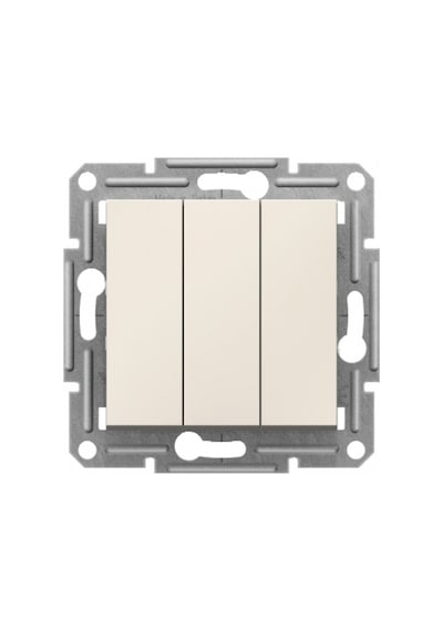Schneider Eph2170123 Asfora Krem Üçlü Anahtar