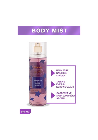Elif Nur Yel Eny Body Mist Deep Voice Vücut Spreyi 200ml