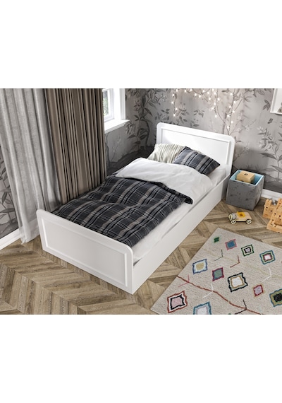 Snow Tek Kişilik Country Tarzı MDF Karyola - 100cm x 200cm