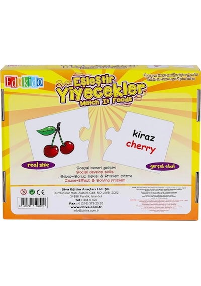 Mey İthalat Edu-1002 Eşleştir Yiyecekler -chiva